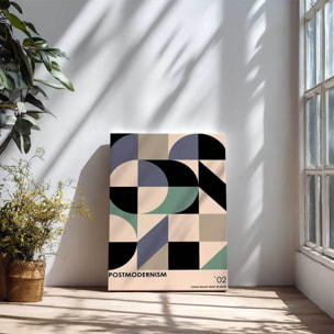 Tableau postmodernisme mosaïque géométrique moderne Toile imprimée