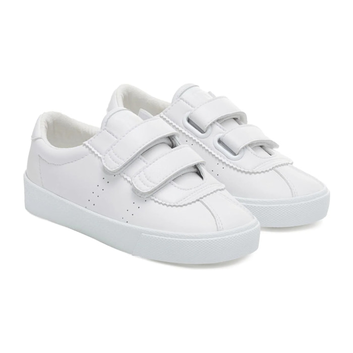 Sneakers Superga Bambino/A Bianco 2843 KIDS CLUB S STRAPS VEGAN MATERIAL
