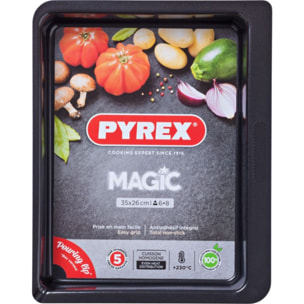 Plaque de cuisson PYREX rect métal 35x26 cm Magic