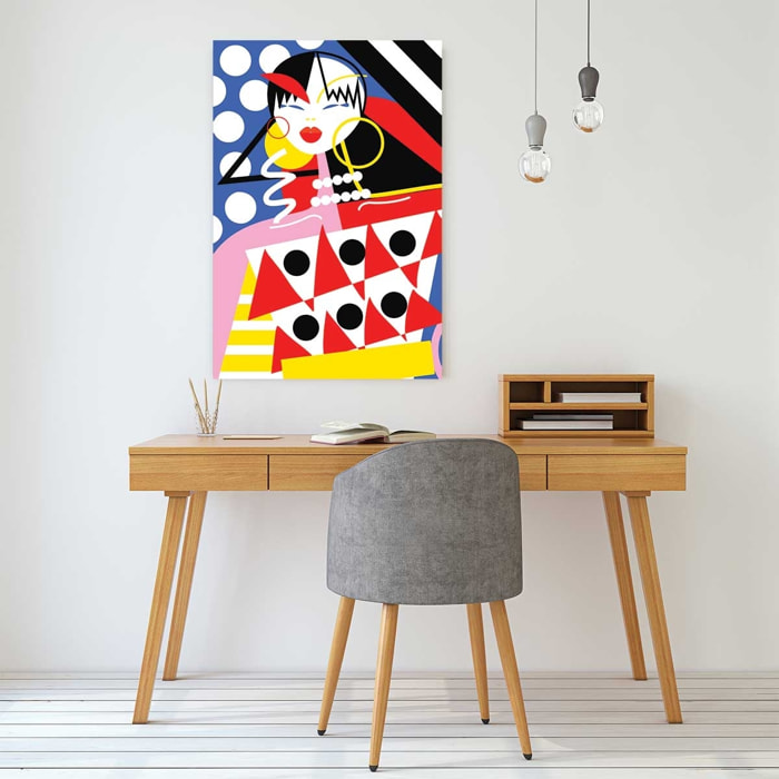 Tableau la vie trépidente d'une femme! Tableau alu Dibond