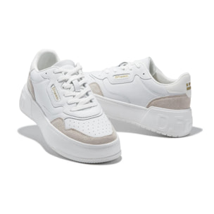 Zapatillas Deportivas Casual Hombre Court Basic Leather Blanco D.Franklin