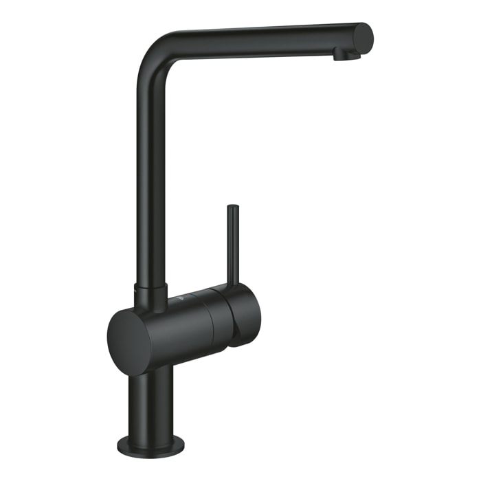 GROHE Mitigeur évier cuisine Minta bec L Phantom Black