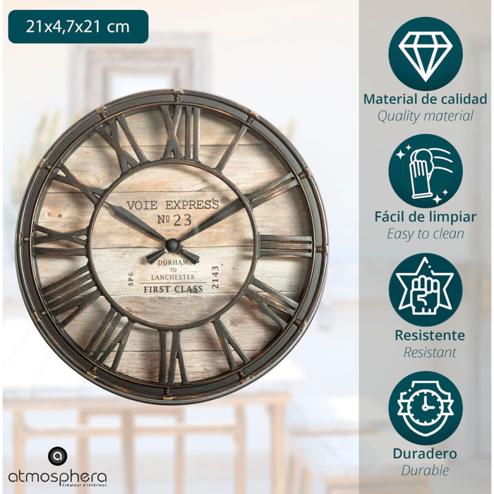 Reloj mecánico plástico