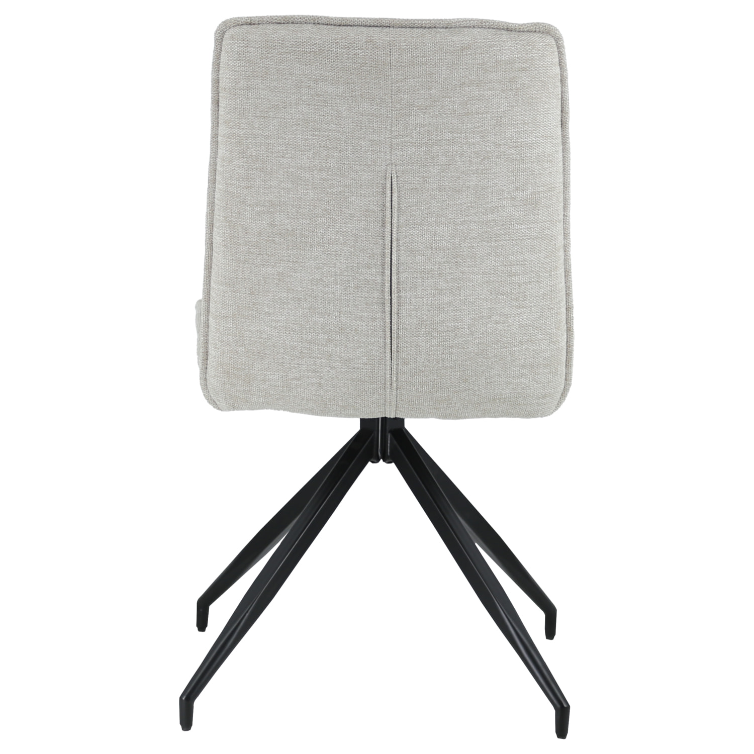 Lot de 2 chaises en tissu beige AREN