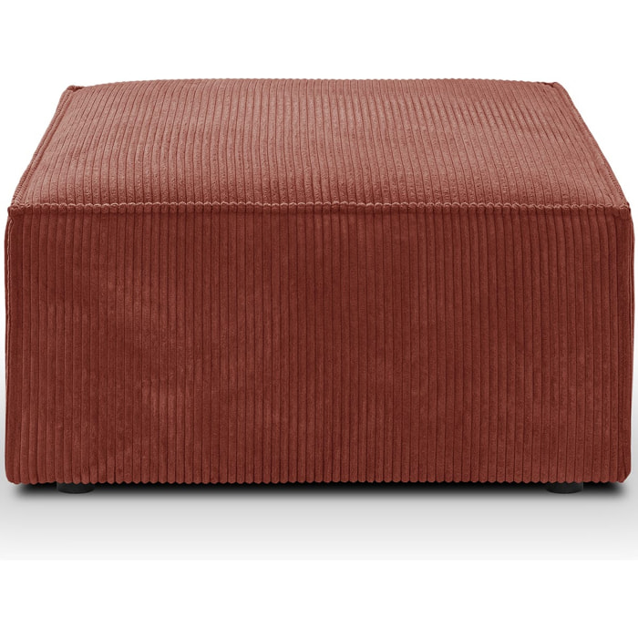 Pouf en velours côtelé - LIVIA