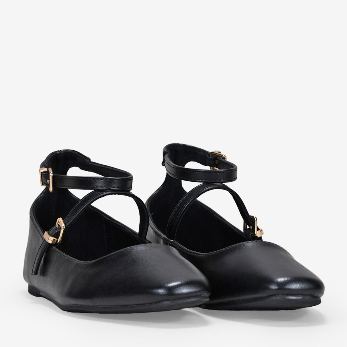 Bailarinas negras con suela plana