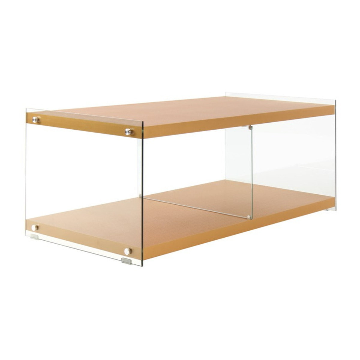 Mobile Porta TV Elementary 200 Oro in Vetro e Legno