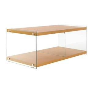 Mobile Porta TV Elementary 200 Oro in Vetro e Legno