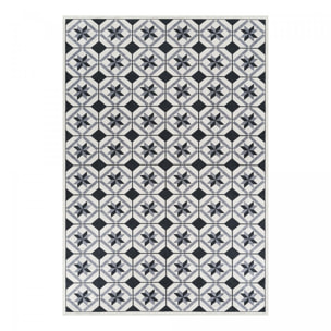 Tapis de cuisine, motif géométrique kilim tissé, GUME