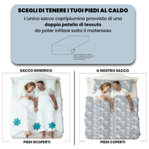PARURE COPRIPIUMINO IDA, 100% Cotone - VENERE
