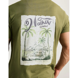 Camiseta Manga Corta Caqui - Dawes