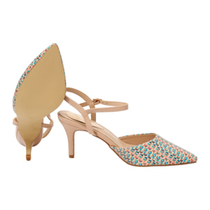 Decolletè con cinturino regolabile - tacco 8,5 cm