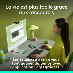 Clavier sans fil LOGITECH Pop Icon Graphite