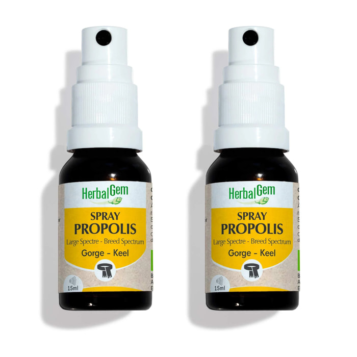 Herbalgem- Duo pack Propolis spray - Bio - 15 ml