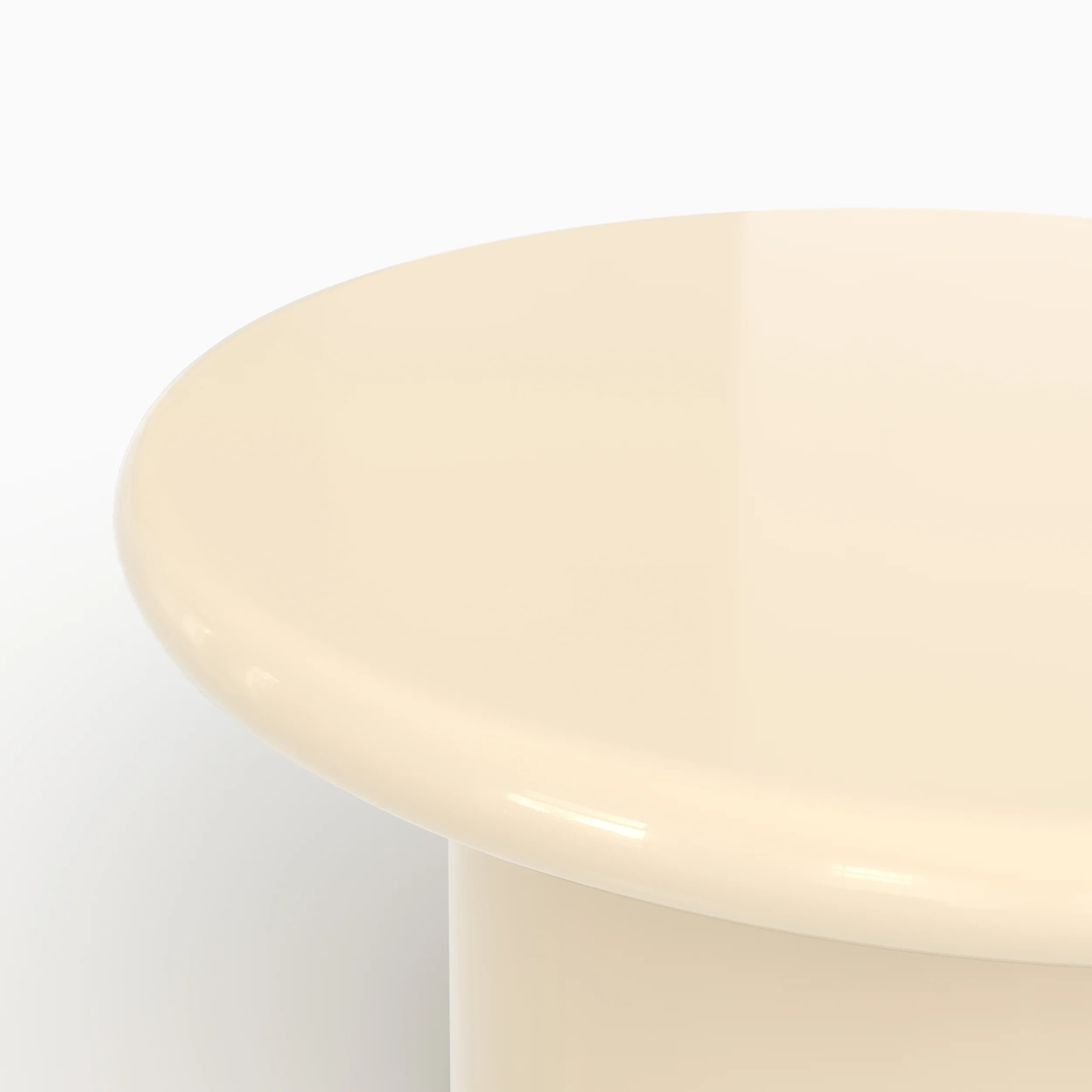 Lot de 2 tables basses laquées blanches et kaki en MDF - Apoline