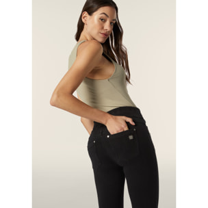 Leggings N.O.W.® superskinny vita media in jersey denim