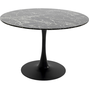 Table Schickeria effet marbre noir Kare Design