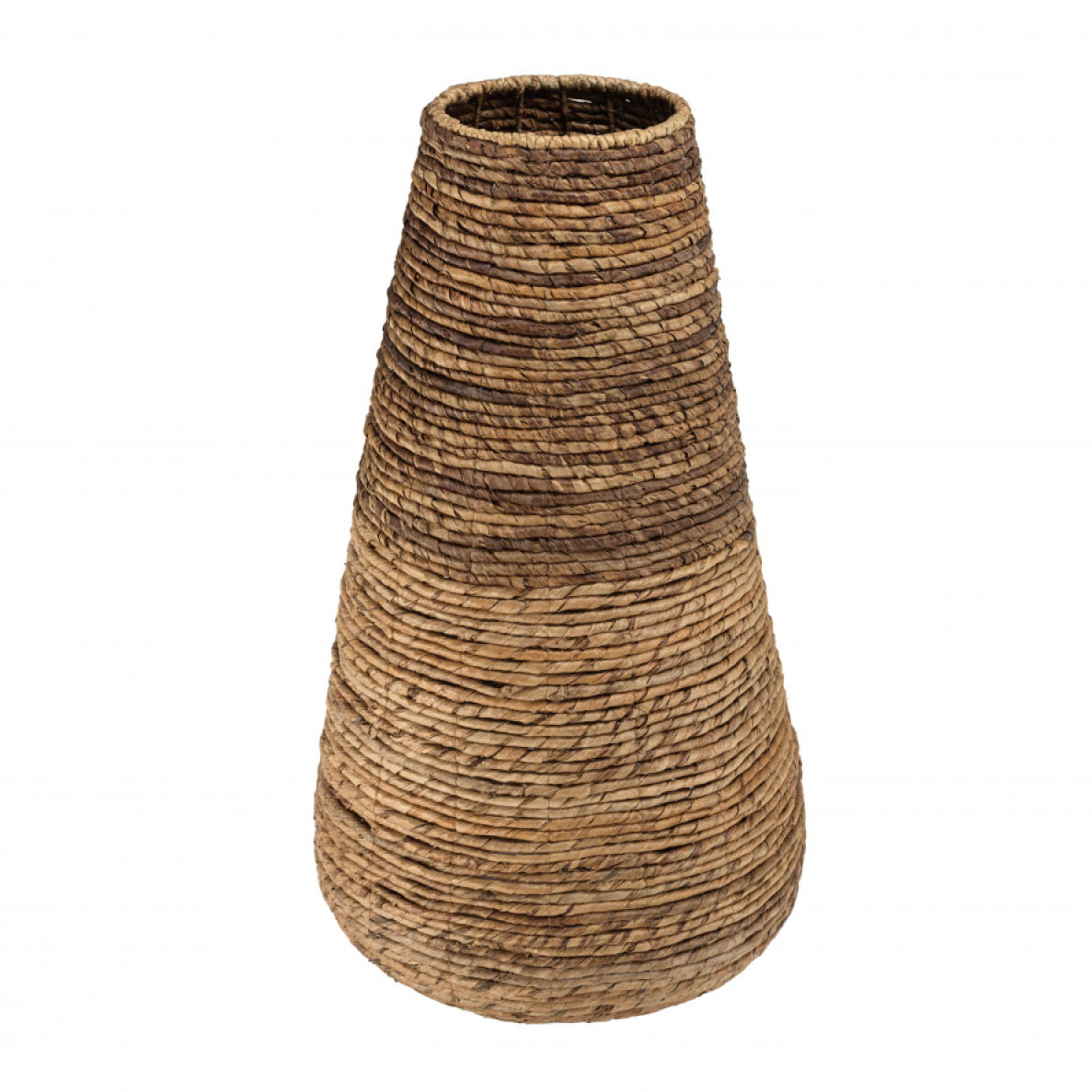 ALIDA - Cache pot grand modèle en tissage d'abaca naturel