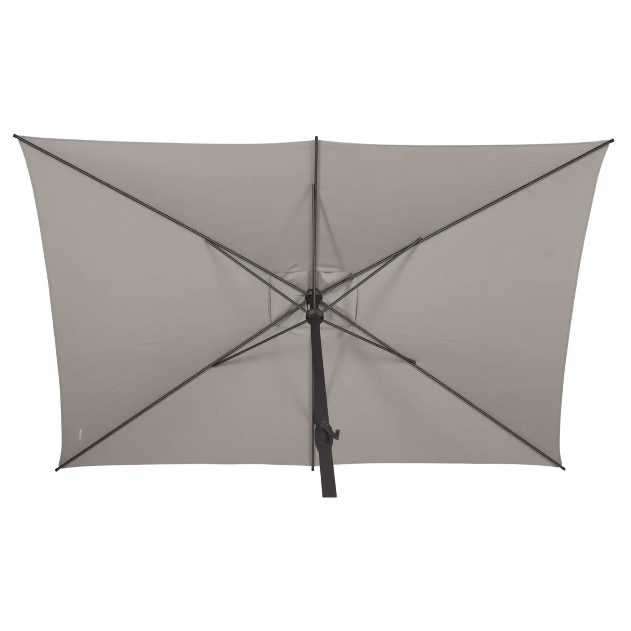 Parasol droit rectangulaire Loompa Taupe