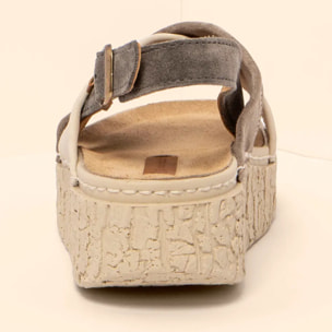 Sandalias N5972 MULTI LEATHER MULTI CREAM / SHINRIN color Multi cream