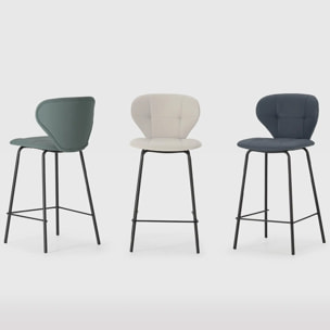 Lot de 2 tabourets en tissu - SVEA