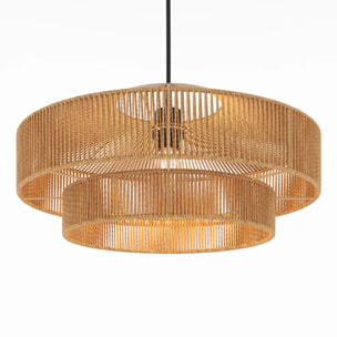 Suspension ronde en papier de corde 60 cm - Clairia