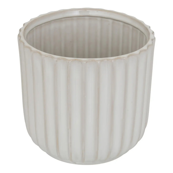 Cache-pot Iko en Grès 16x16x15cm