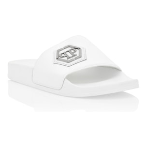 PHILIPP PLEIN Sandalias planas de goma HEXAGON