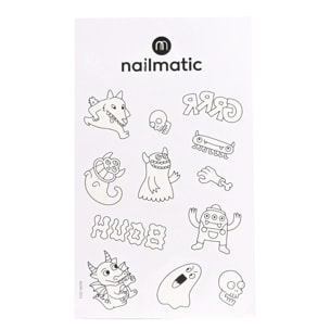 Tattoo Artist - Monsters - Planche de Tatouage à Colorier