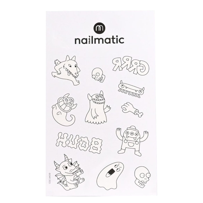 Tattoo Artist - Monsters - Planche de Tatouage à Colorier