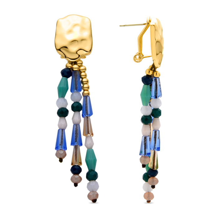 Pendientes de Perla Blanca acabados en oro amarillo de 18K