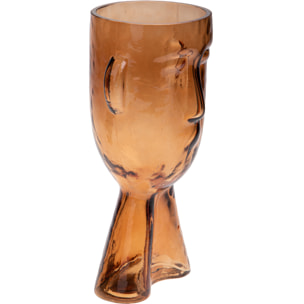 Vaso Testa Diametro 16 H 32 Cm - Pezzi 1 - 16X32X16cm - Colore: Marrone - Bianchi Dino - Decori Casa E Complementi