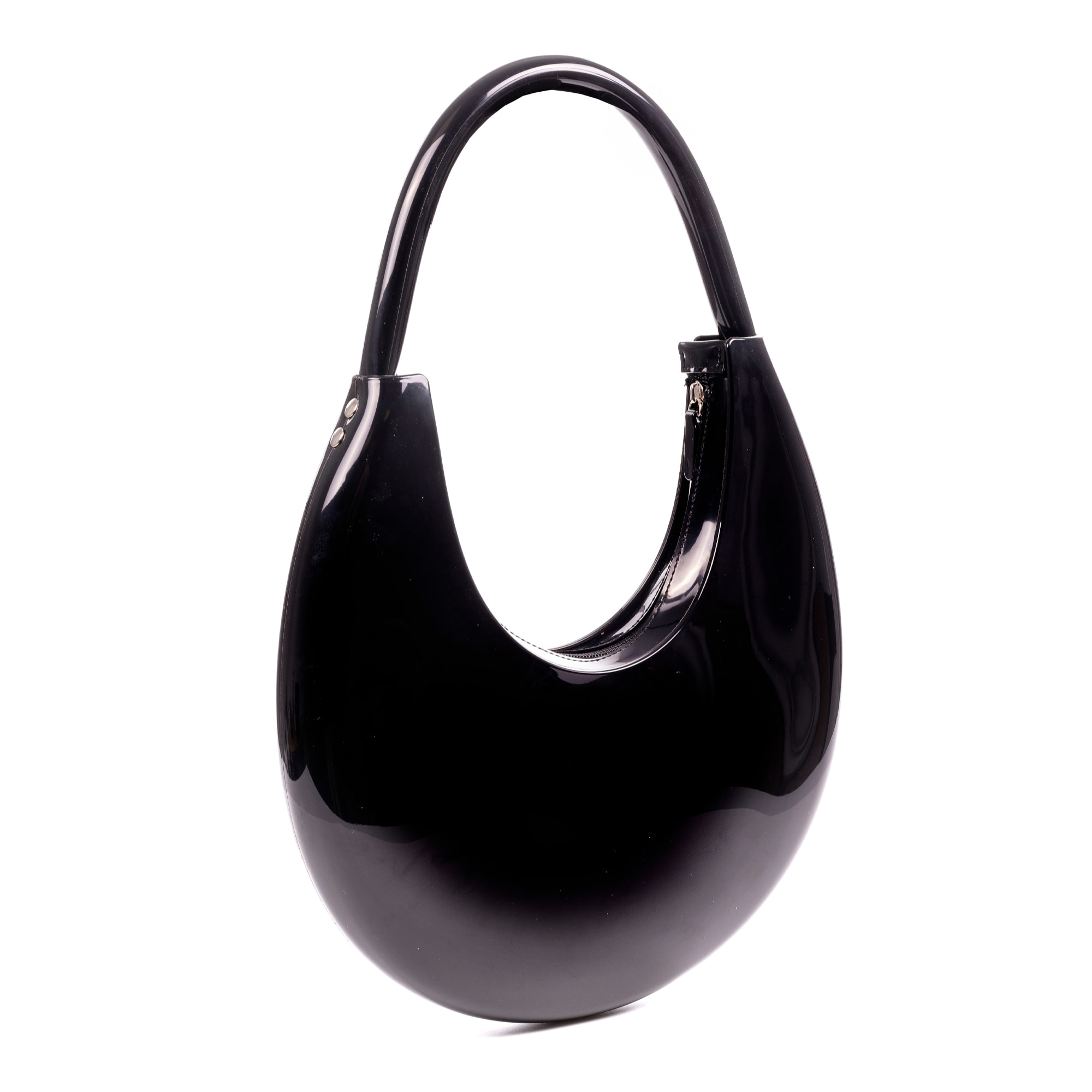 Villabate bolso de hombro de pvc brillante.