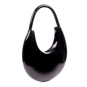 Villabate bolso de hombro de pvc brillante.