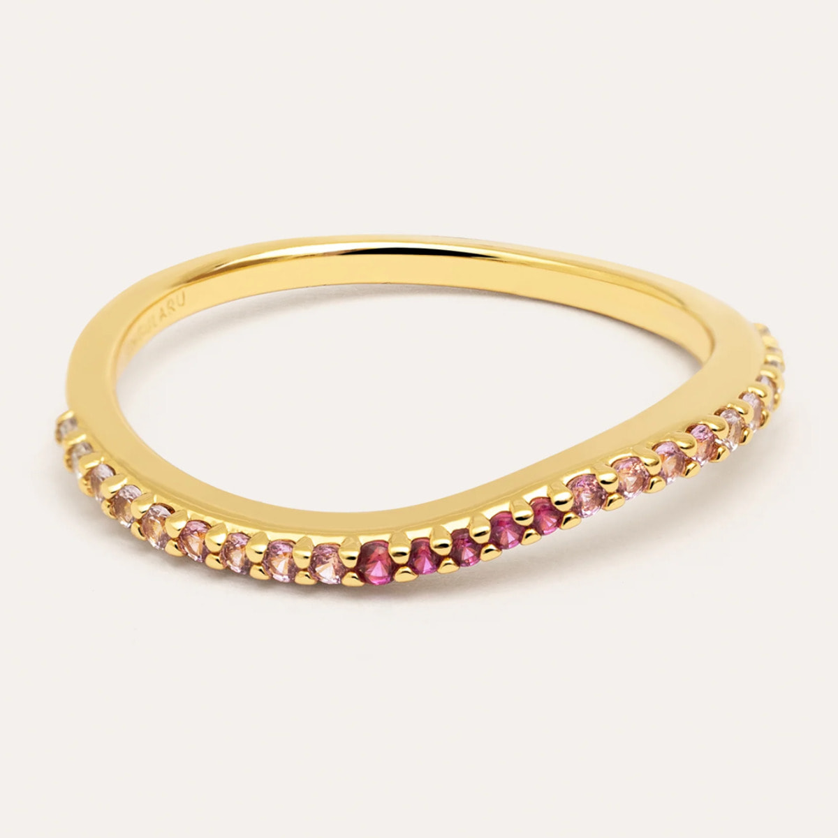 Anelli Fine Scarlett Pink Placcato Oro