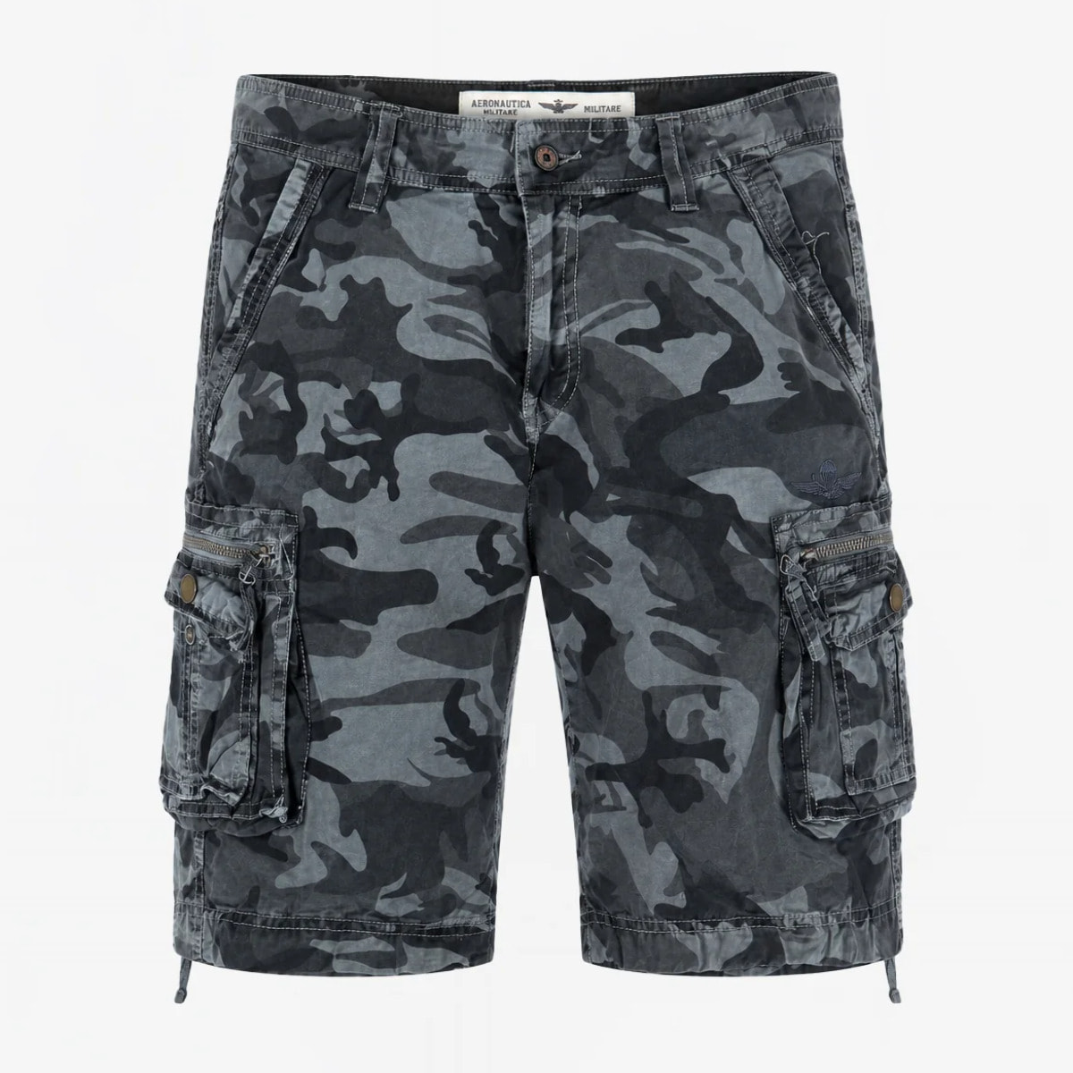Bermuda Esercito cargo camouflage blu uomo