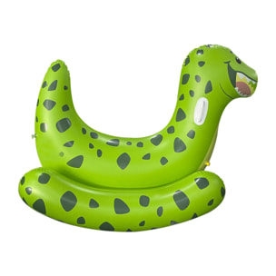 DAM Sillón flotador infantil hinchable, diseño dinosaurio, dispara agua. 72x67x58 Cm. Color: Verde