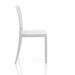 ORESTELUCHETTA Set 4 Sedie da interno / esterno MINOT WHITE