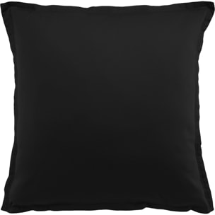 Paire de Taies D'oreiller 1pcs 100% Satin De Coton 105 Fils Noir