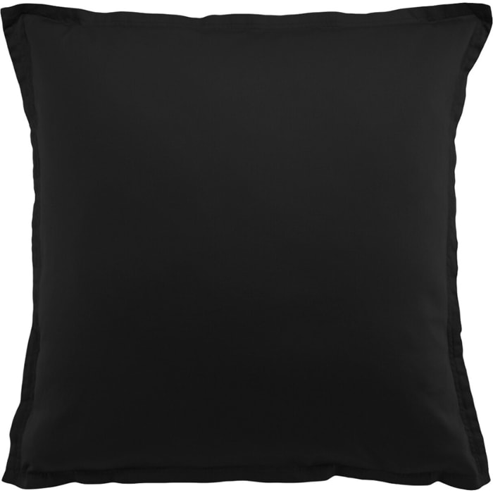 Paire de Taies D'oreiller 1pcs 100% Satin De Coton 105 Fils Noir