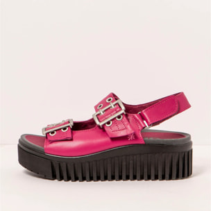Sandalia de cuña 1579 NAPPA FUXIA/BRIGHTON color Fuxia