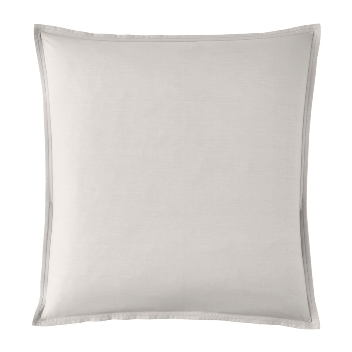 Taie d'oreiller unie en percale de coton, PREMIÈRE, Gris Perle