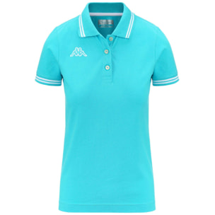 Polo Shirts Kappa Donna LOGO MALTAX WSS SLIM Verde