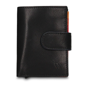 Portafoglio uomo in vera pelle - Modello Vesper Pro - Casual - 7.5 x 10.0 x 2.0 cm