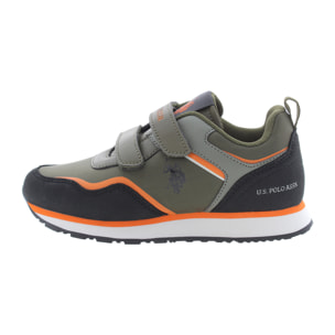 Sneakers U.S. Polo Assn. verde militare-nero