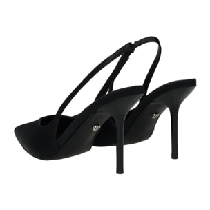 Décolleté sling back Donna Tata Italia Nero