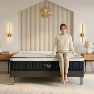 Matelas Célestin, Soutien Ferme, 29 cm, Mousse Haute Densité & Mousse Supersoft
