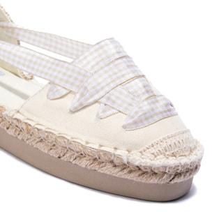 B&W Break&Walk - Sandali estivi in juta con zeppa per donna e bambina