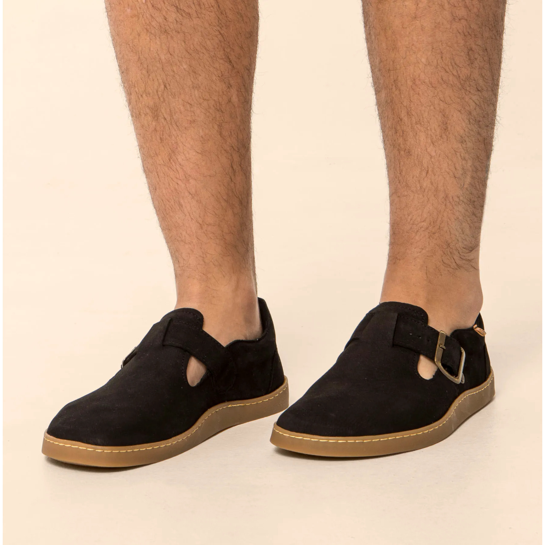 Zapatos N5913 NOBUCK LAVADO BLACK/ ORIGEN color Black