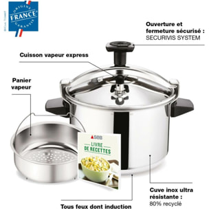 Autocuiseur SEB AUTHENTIQUE ECO 6L cocotte minute